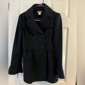 Black jacket with cute detail